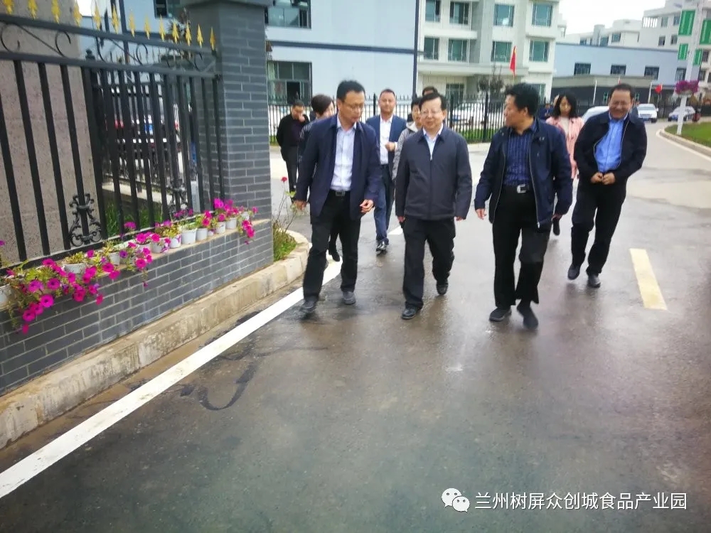 省市縣各級領(lǐng)導及各部門赴蘭州樹屏眾創(chuàng)城食品園區(qū)考察